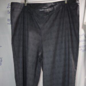 Joan Rivers Pull-on Gray Tweed Look Slacks, Size 3X